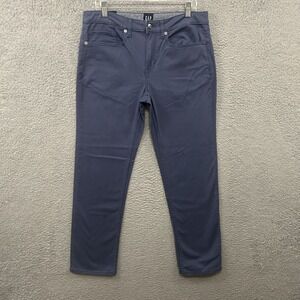 Gap Pants Mens 32x30 Blue Super Soft Stretch Twill 5 Pocket Slim Fit Cotton